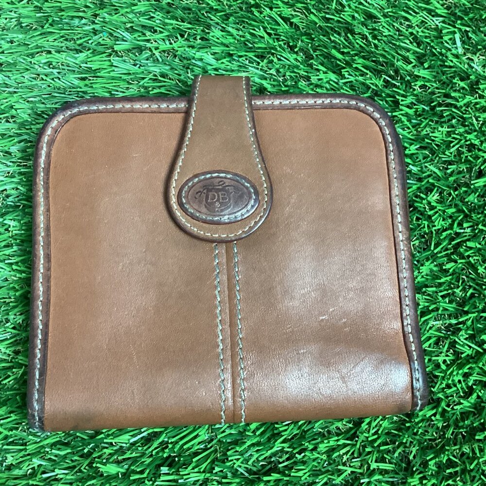 Vintage Dooney & Bourke Bifold Wallet Brown Leather